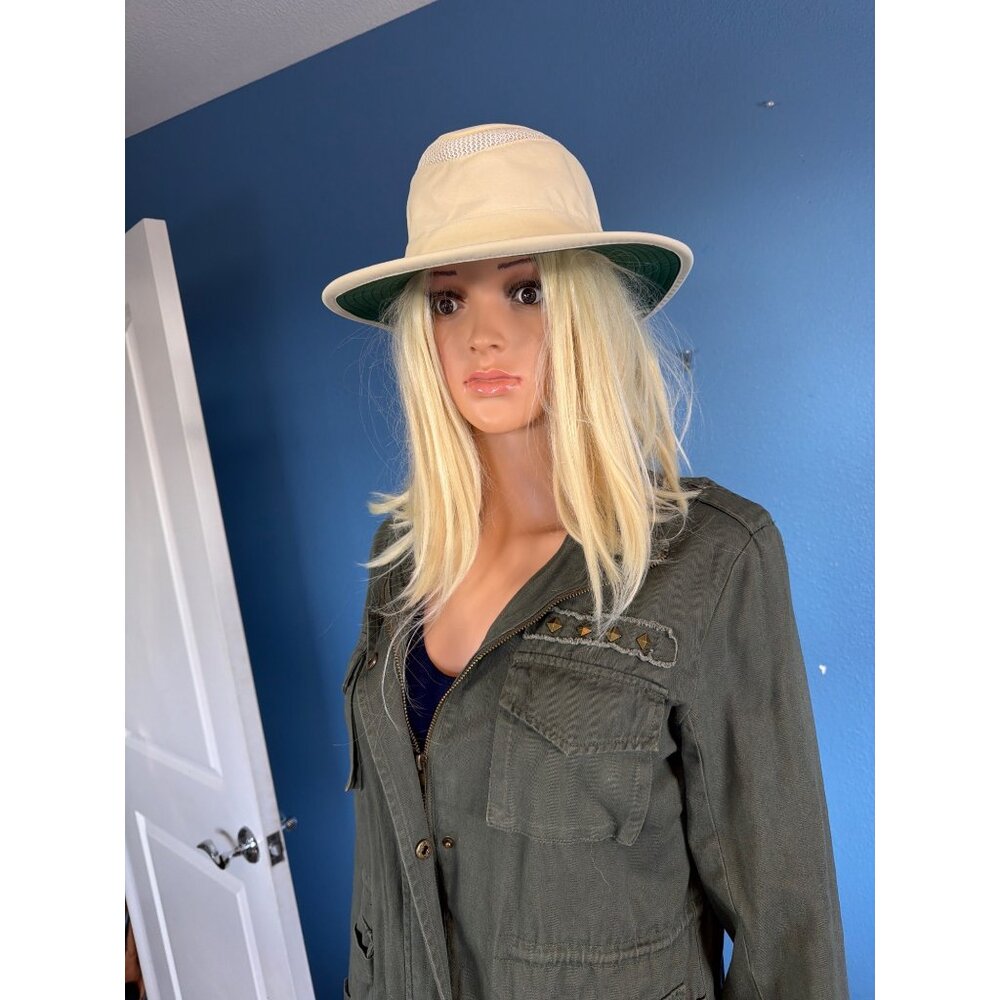 New Tilley LTM6 AIRFLO Sun Hat 7 1/4 58cm Medium Light Stone MSRP$99 - Picture 4 of 17